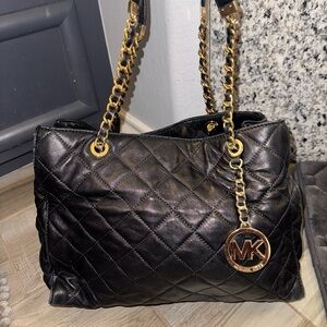 MK Black Quilted Leather PURSE
